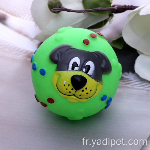 Jouet pour chien en vinyle résistant Squeaky Ball Smile